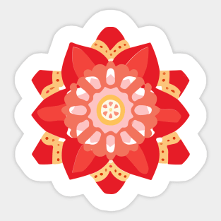 mandala Clamber drawing Sticker